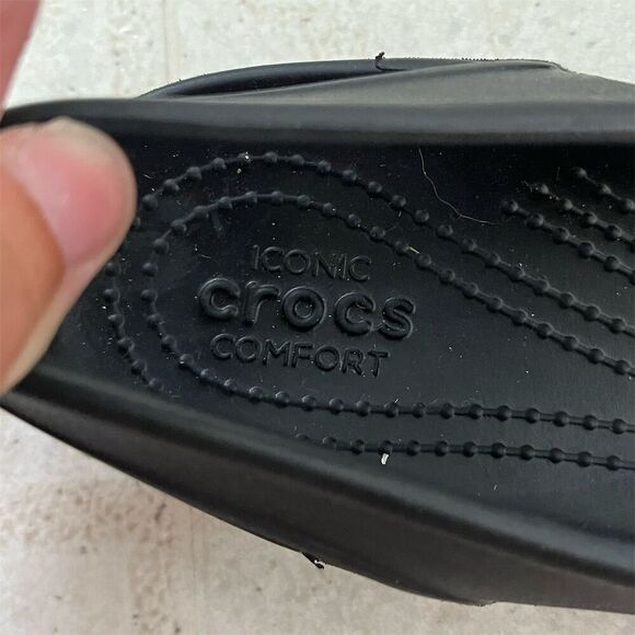 Crocs Olivia II Women's Black Slingback Ballet Flats Size 9 - Picture 5 of 9